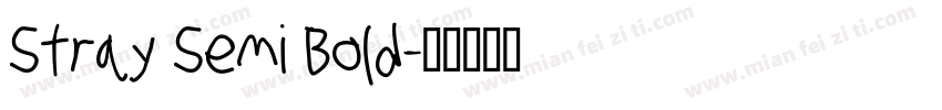 Stray Semi Bold字体转换